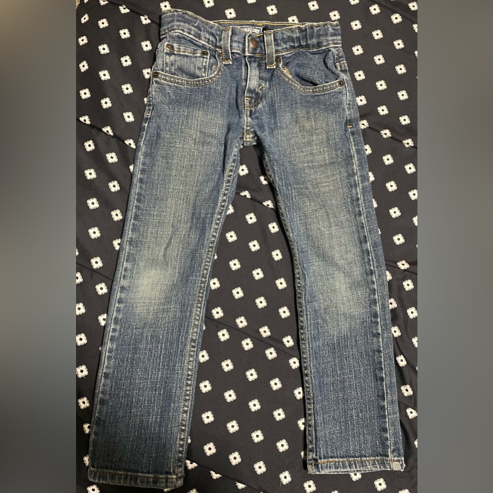 💰2/$10 Levi’s Denim straight leg Jeans kids size 6R